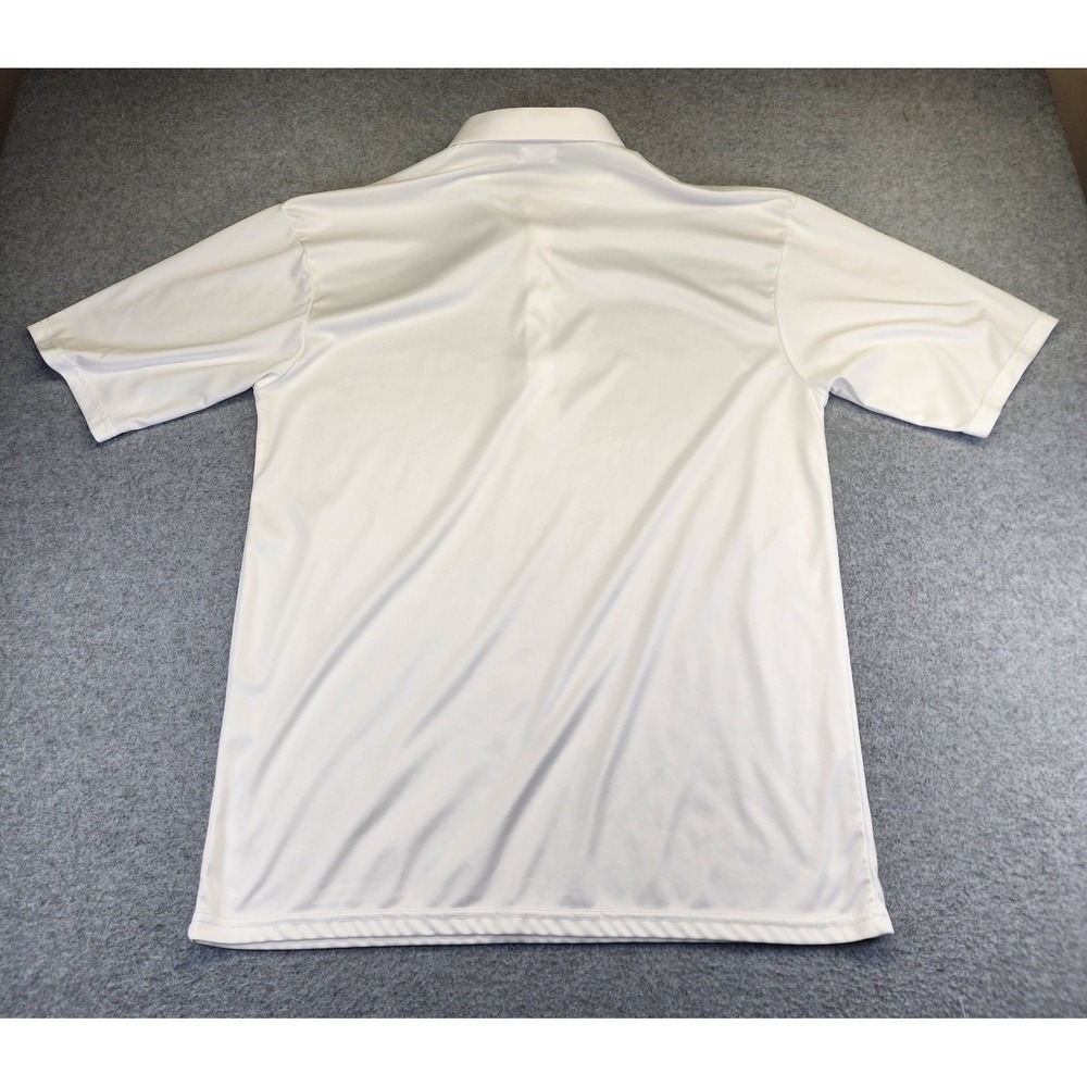 Collars & Co Polo Shirt Men's 2XL XXL Solid White Short Sleeve Performance - Picture 3 of 6